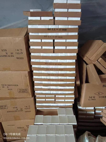 GLASS PERFUME VIALS NEW SKINNIER BRAND - WITH PUSHER CAP