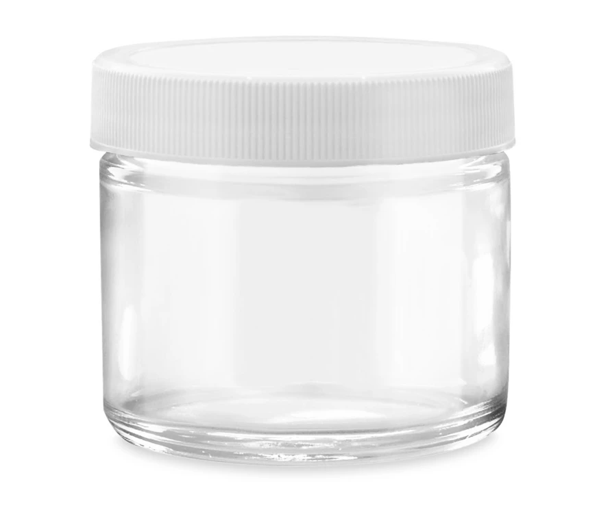 Clear Straight-Sided Glass Jars - 2 oz