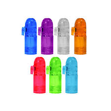 Acrylic & Glass Bullet Sniffer Container Bottle