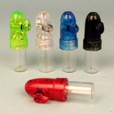 Acrylic & Glass Bullet Sniffer Container Bottle