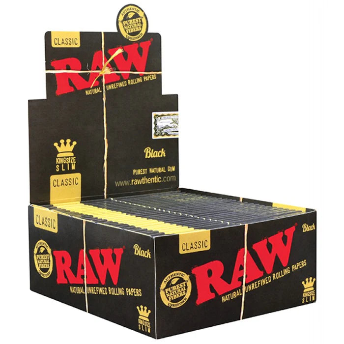 RAW Rolling Papers Black King Slim