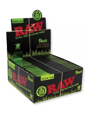 RAW Rolling Papers Black Organic King Slim